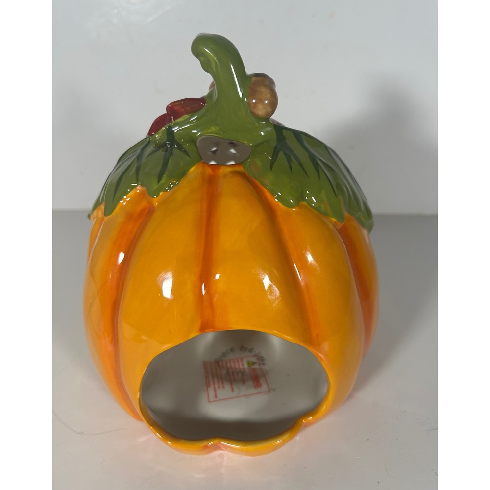Blue Sky Heather Goldminc Happy Harvest Pumpkin House Tea Light Holder 2018 - Picture 2 of 4
